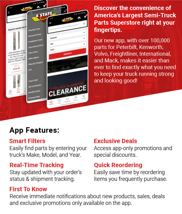 App Features: Smart Filters, Exclusive Deals, Real-Time Tracking, Quick Reordering, And First To Know!