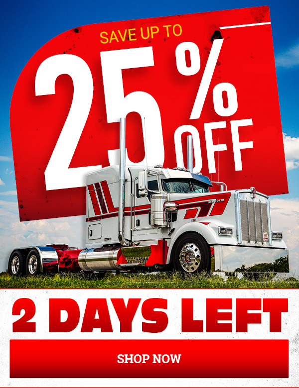 2 More Days To Save Up To 25% OFF MATS Sales!