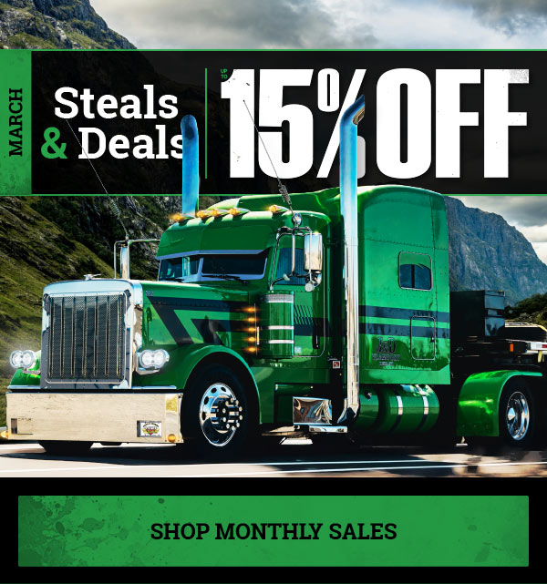 Up To 15% OFF March Steals and Deals!