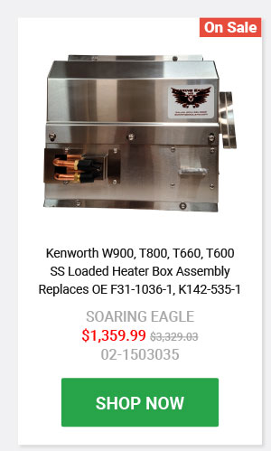 Kenworth W900, T800, T660, T600 Stainless Steel Loaded Heater Box Assembly Replaces OE F31-1036-1, K142-535-1 02-1503035