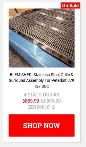 BLEMISHED: Stainless Steel Grille & Surround Assembly For Peterbilt 379 127 BBC