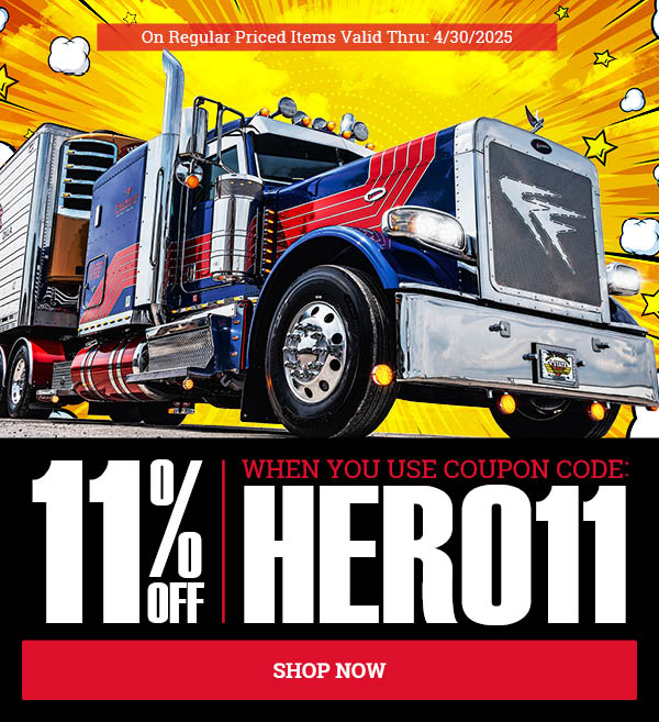 11% OFF w/ Code: HERO11 on reg. priced items. Valid thru: 4/30/2025