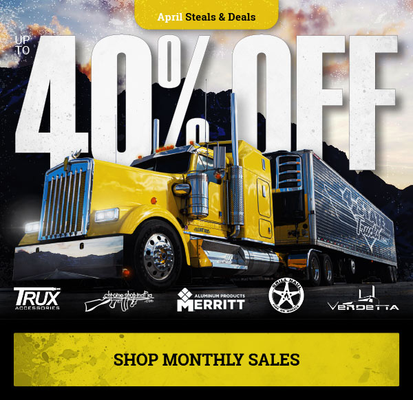 Up To 40% OFF April Steals and Deals!