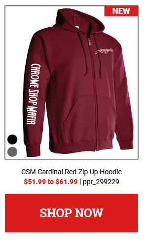 CSM Cardinal Red Zip Up Hoodie