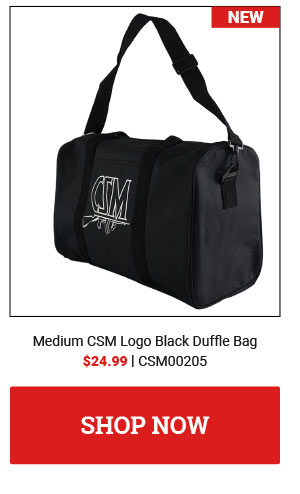 Medium CSM Logo Black Duffle Bag