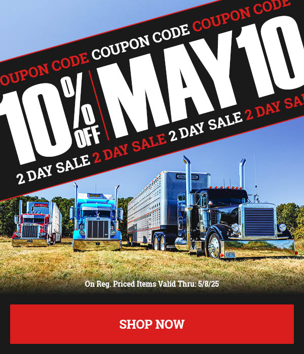 Save 10% OFF For 2 Days Only With Code: MAY10 On Reg. Priced Items!