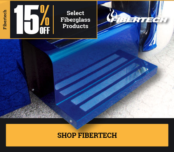 15% OFF Fibertech Select Fiberglass Products!