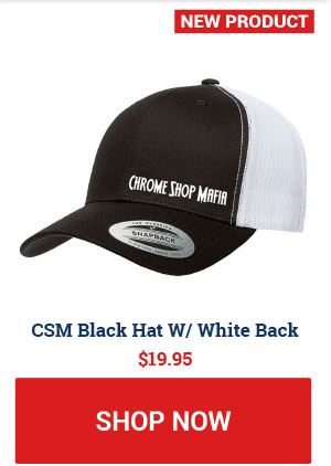 Chrome Shop Mafia Black Hat With White Mesh Back SKU:CSMH206 $19.95