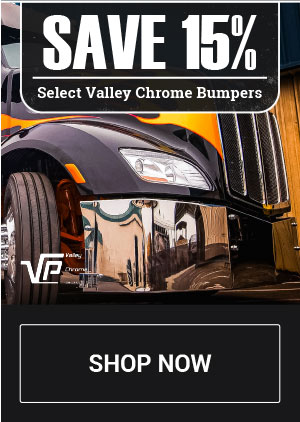 15% OFF Select Valley Chrome Bumpers