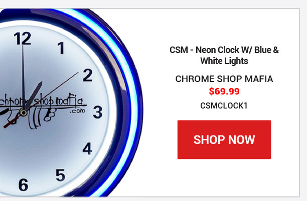 CSM - Neon Clock W/ Blue & White Lights SKU:CSMCLOCK1 $69.99