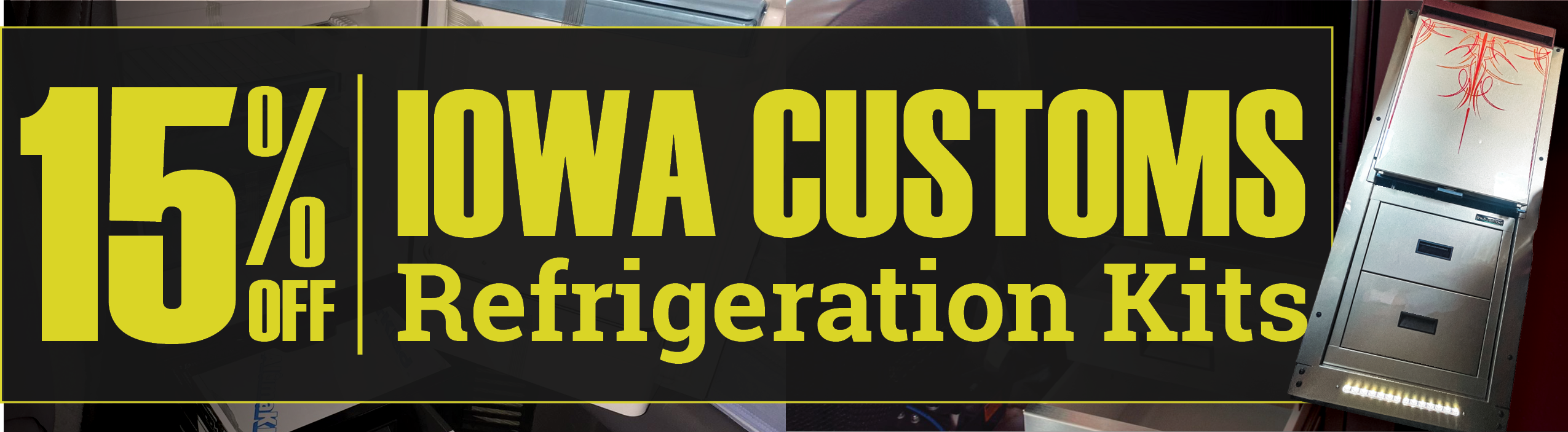 15% Off Iowa Customs Fridge Kits