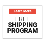 Industry's Best Free Shipping Program!