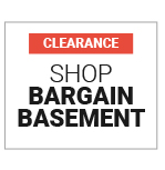CLEARANCE! Shop Bargain Basement