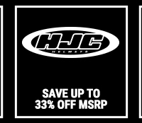 HJC: save up to 33% off MSRP 0 RV 33% OFF MSRP 
