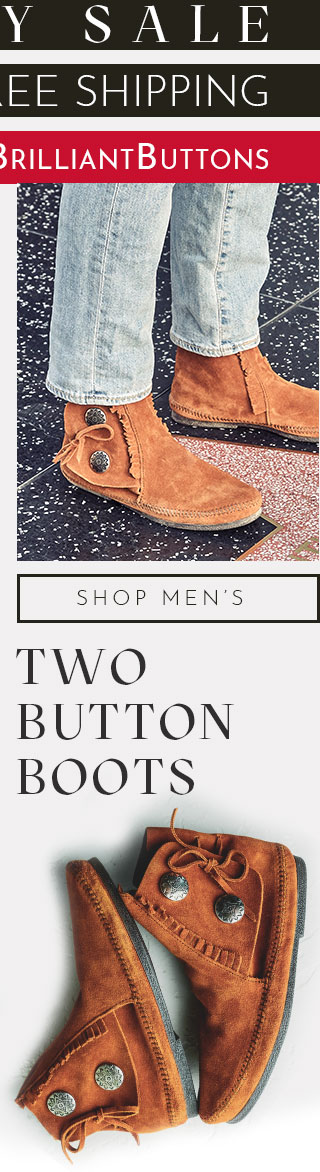 Minnetonka two button hot sale boot mens