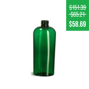 8 oz Clear PET Cylinder Bottles (Bulk) Caps Not Included