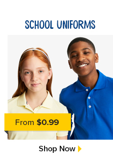 SCHOOL UNIFORMS v From $0.99 3 Shop Now 