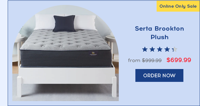 Online Only Sale | Serta Brookton Plush | $699.99 | ORDER NOW
