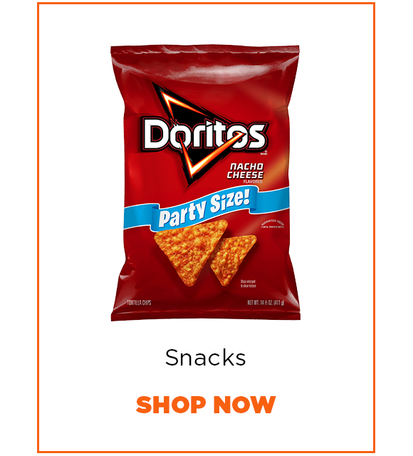 Snacks. Shop Now