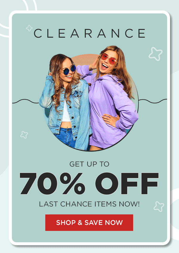 Clearance Get Up To 70% Off - Shop & Save Now