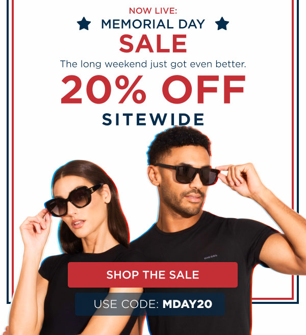 Now Live: Memorial Day Sale 20% Off Sitewide | Shop The Sale