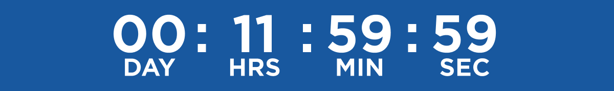00 : 11 : 59 : 59