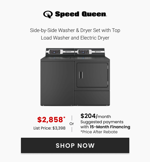 Speed Queen Side-by-Side Washer & Dryer Set