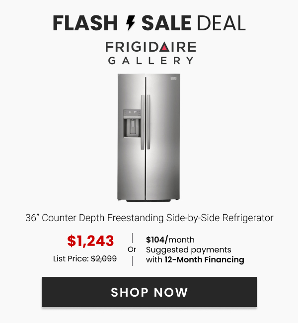 Frigidaire Gallery 36" Counter Depth Side-by-Side Refrigerator