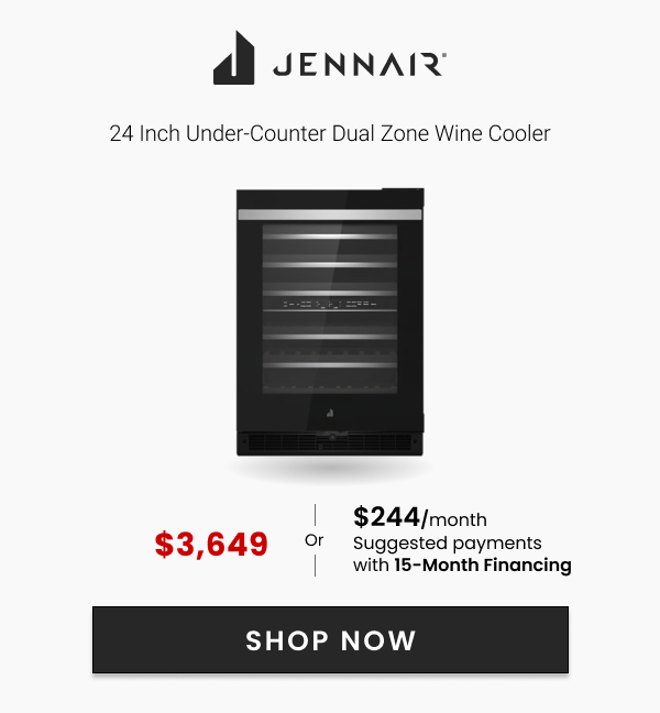 Jennair 24" Under-Counter Dual Zone Wine Cooler