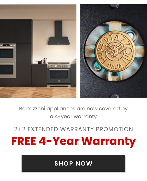 Bertazzoni 2+2 Extended Warranty Promotion