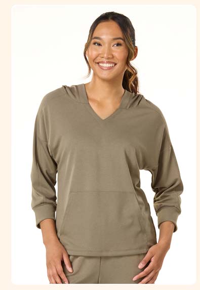 Shop French Terry Hooded Top