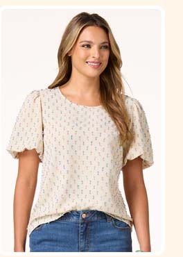 Shop wispy texture top