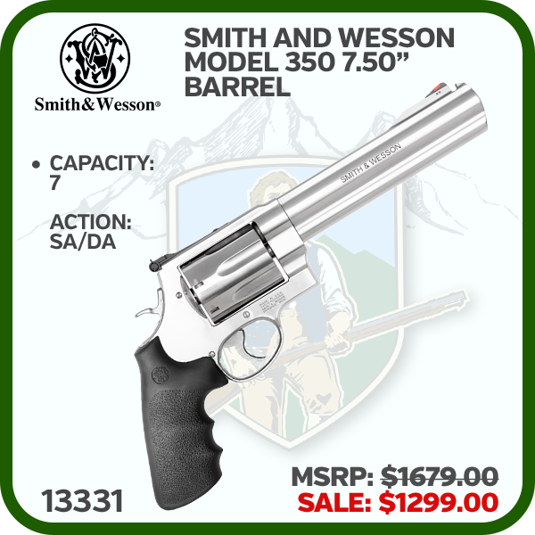SMITH AND WESSON Sw Model 350 ? S/S Satin .350 Legend 7.5in 7rnd Da/Sa