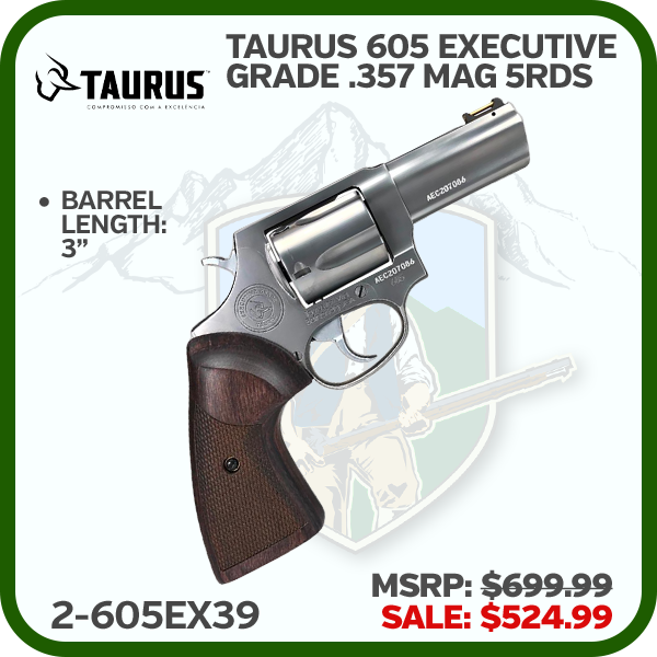 TAURUS 605 Executive Grade.357 Mag 3 5 Rds