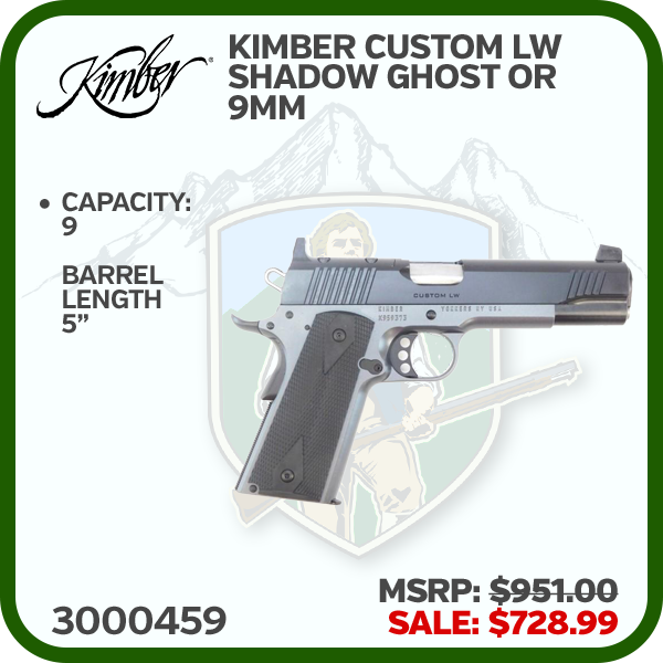 Kimber Custom Lw Shadow Ghost Or Pistol - 3000459