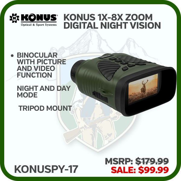 Konus 1x- 8x Zoom Digital Night Vision Binocular With Picture/Video Function