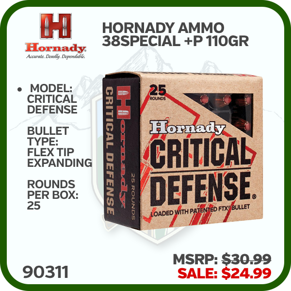 HORNADY Ammo 38 Spl + P 110 Gr Ftx ? Cd