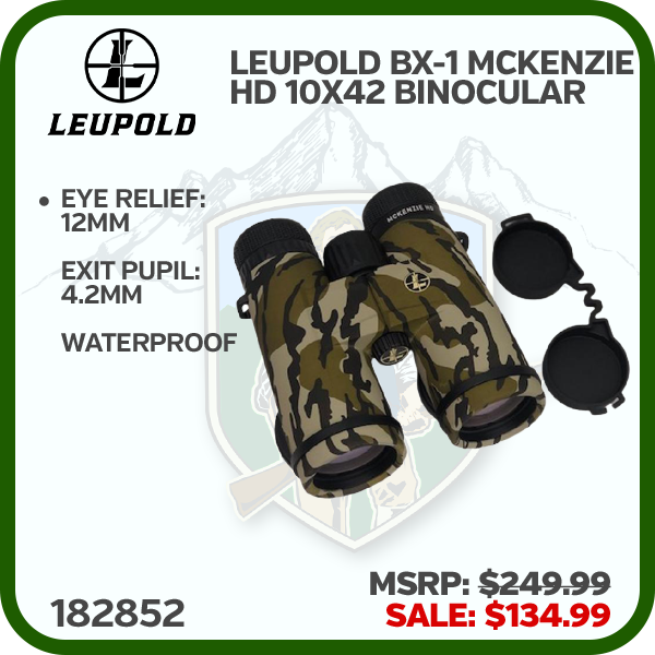 LEUPOLD Bx- 1 Mckenzie Hd 10x42mm Mossy Oak Bottomland