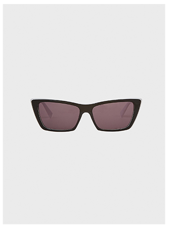Black and White Retro Cat Eye Sunglasses