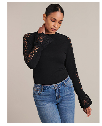 Long Sleeve Knit Sweater with Ruffles Cuffs