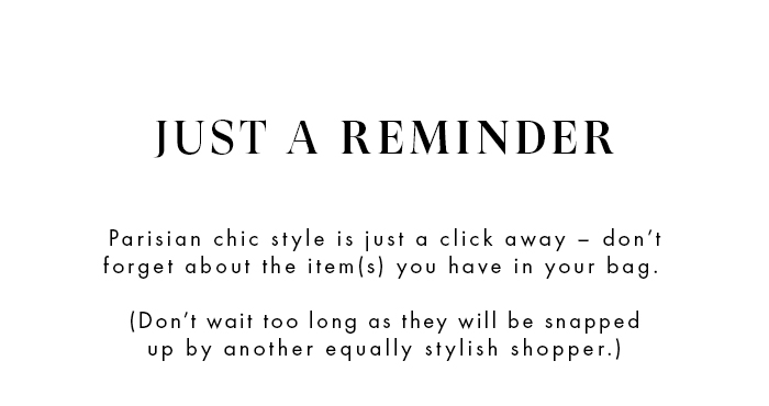 Just A Reminder