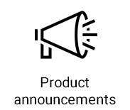 Product announcements