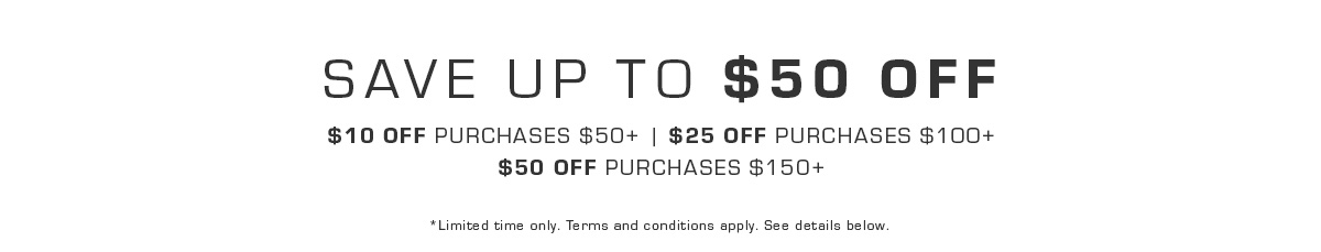 Save up to $50 off