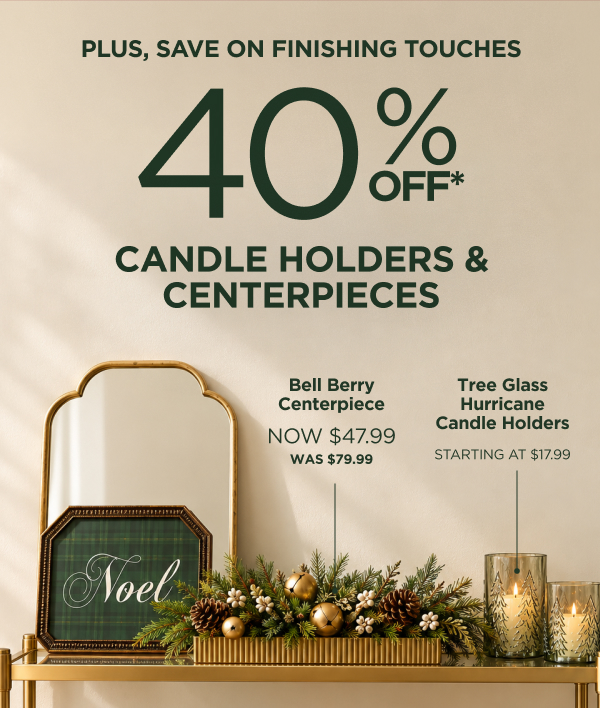 Candle Holders & Centerpieces