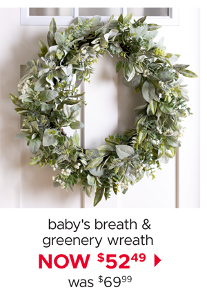 Baby's Breath & Greenery Wreath