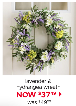 Lavender & Hydrangea Wreath