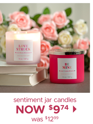 Sentiment Jar Candles