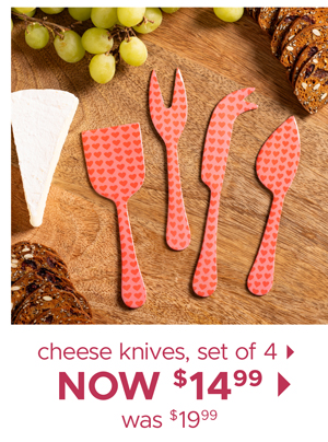 Cheese Knives, Set of 4