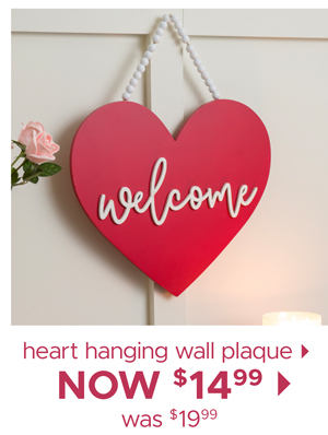 Heart Hanging Wall Plaque