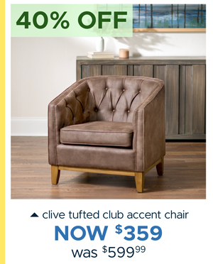 Clive Tufted Club Accent Chair